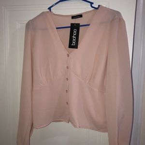 Women waist detail blouse